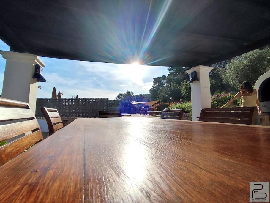 Casa Can Lluc Con Piscina, Jardin Y Vista Al Campo Sant Miquel De Balansat Luaran gambar