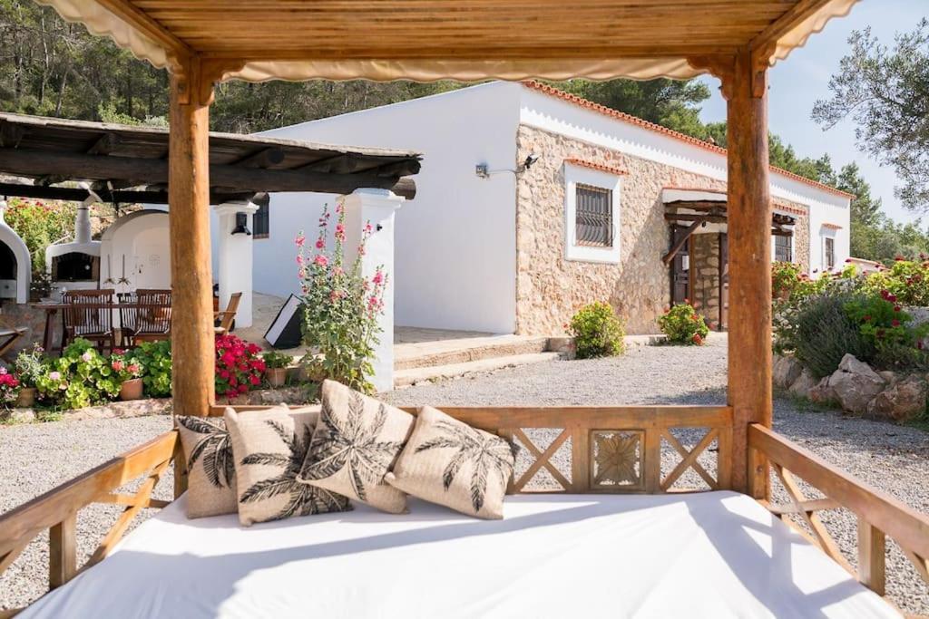 Casa Can Lluc Con Piscina, Jardin Y Vista Al Campo Sant Miquel De Balansat Luaran gambar