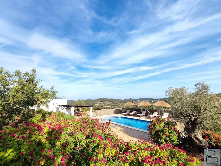 Casa Can Lluc Con Piscina, Jardin Y Vista Al Campo Sant Miquel De Balansat Luaran gambar