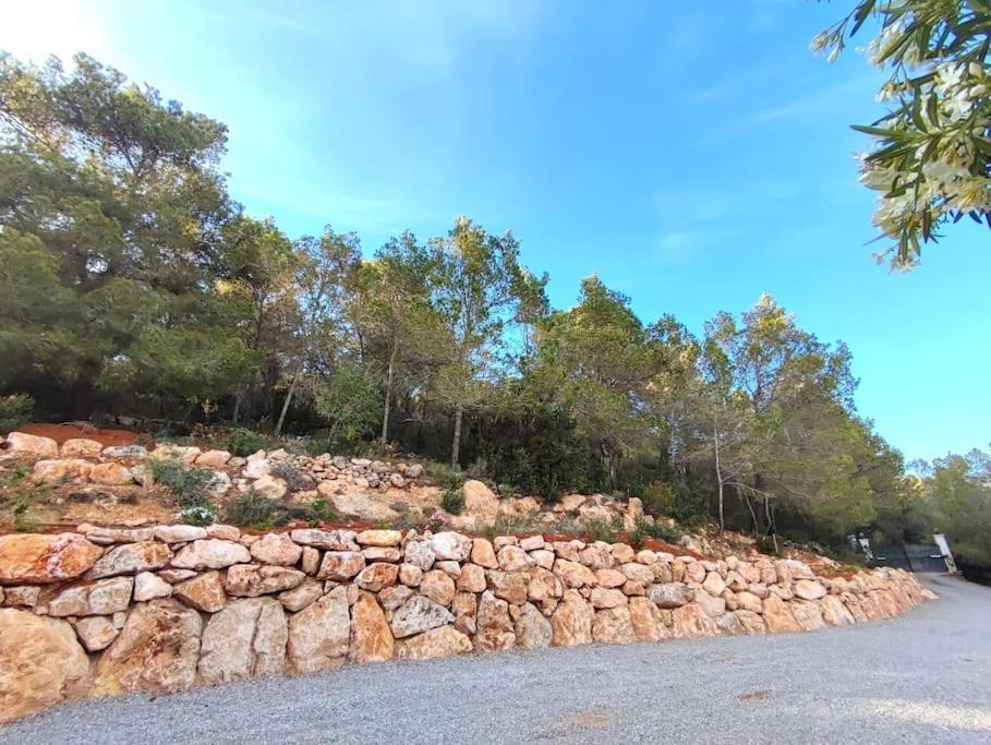 Casa Can Lluc Con Piscina, Jardin Y Vista Al Campo Sant Miquel De Balansat Luaran gambar