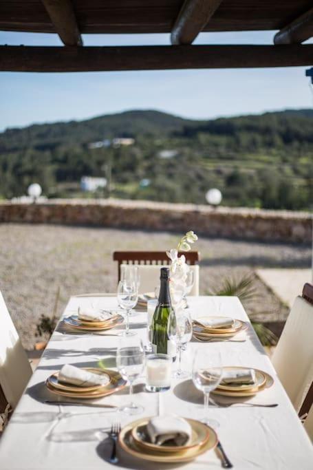 Casa Can Lluc Con Piscina, Jardin Y Vista Al Campo Sant Miquel De Balansat Luaran gambar