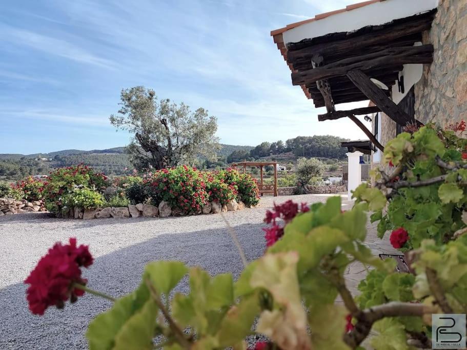Casa Can Lluc Con Piscina, Jardin Y Vista Al Campo Sant Miquel De Balansat Luaran gambar