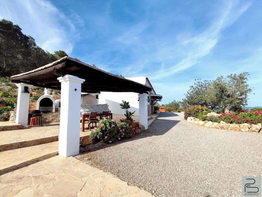 Casa Can Lluc Con Piscina, Jardin Y Vista Al Campo Sant Miquel De Balansat Luaran gambar