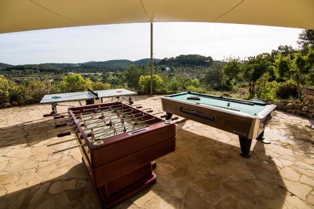 Casa Can Lluc Con Piscina, Jardin Y Vista Al Campo Sant Miquel De Balansat Luaran gambar