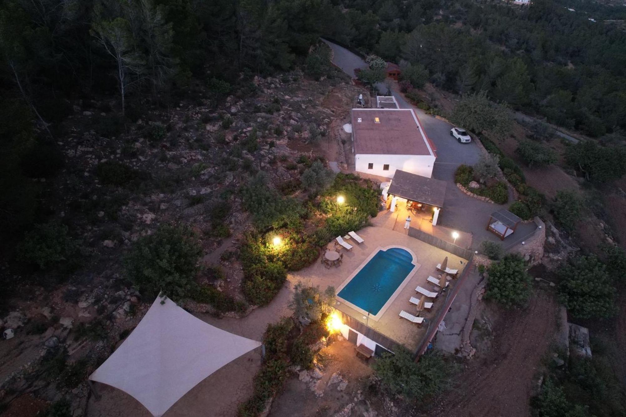 Casa Can Lluc Con Piscina, Jardin Y Vista Al Campo Sant Miquel De Balansat Luaran gambar