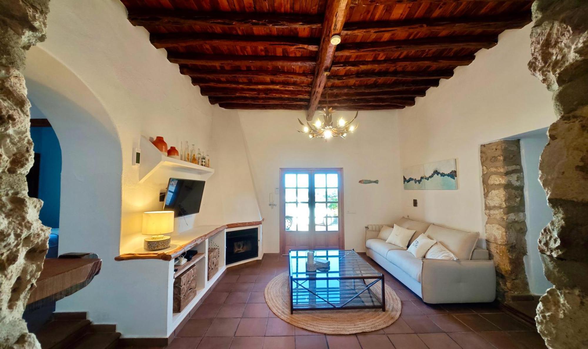Casa Can Lluc Con Piscina, Jardin Y Vista Al Campo Sant Miquel De Balansat Luaran gambar